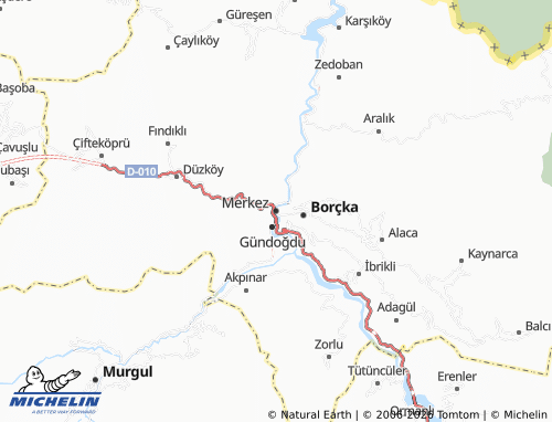 Mapa MICHELIN Merkez - ViaMichelin