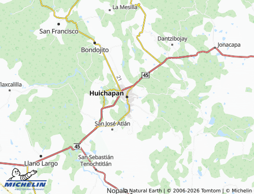 MICHELIN-Landkarte Huichapan - ViaMichelin