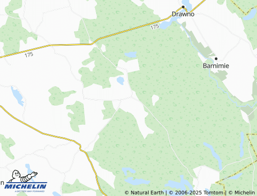 MICHELIN Brzeziny map - ViaMichelin