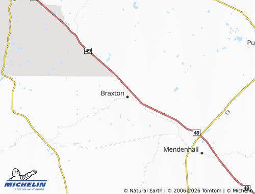 Mappa MICHELIN Braxton - ViaMichelin