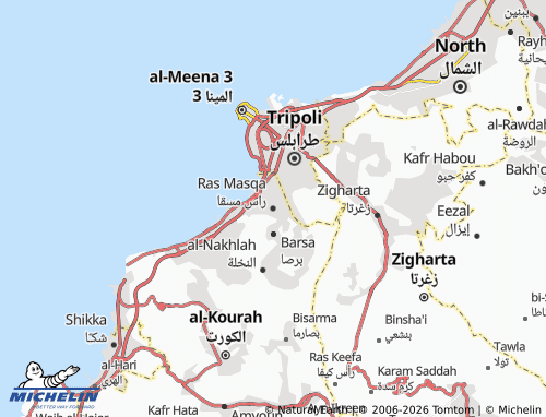 Mappa MICHELIN Ras Masqa - ViaMichelin