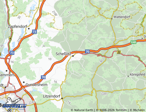 Mappa MICHELIN Scheßlitz - ViaMichelin