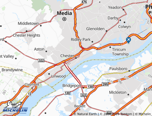Mappa MICHELIN Chester - ViaMichelin