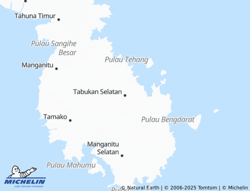 MICHELIN-Landkarte Tabukan Selatan - ViaMichelin