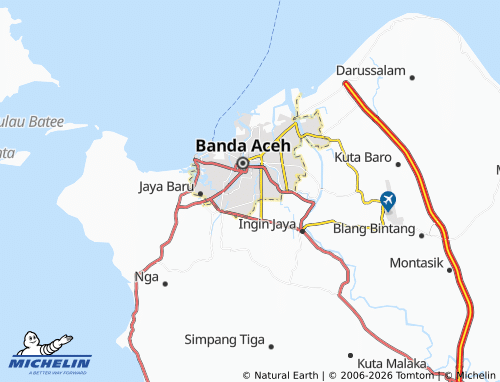 Mapa MICHELIN Ateuk Jawo - ViaMichelin