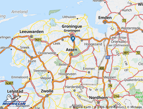 MICHELIN-Landkarte Drenthe - ViaMichelin