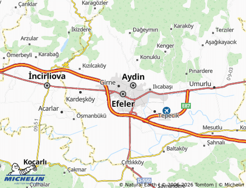 Carte MICHELIN Efeler - ViaMichelin