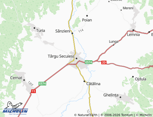 Mappa MICHELIN Târgu Secuiesc - ViaMichelin
