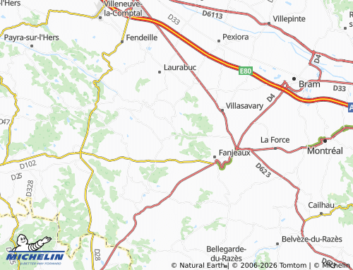 MICHELIN La Cassaigne map - ViaMichelin