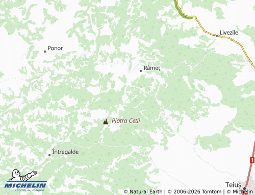 Mappa MICHELIN Fața Pietrii - ViaMichelin