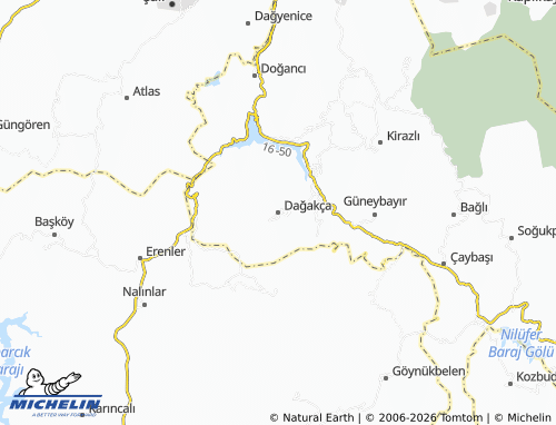 MICHELIN Dağakça map - ViaMichelin