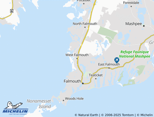 MICHELIN West Falmouth map - ViaMichelin