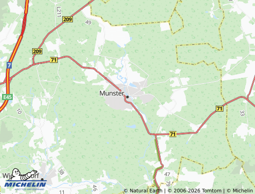 MICHELIN Munster map - ViaMichelin