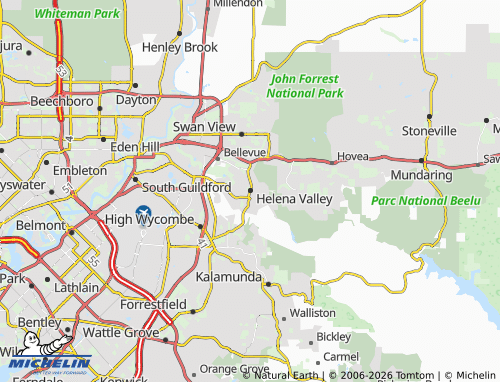 Mapa MICHELIN Helena Valley - ViaMichelin