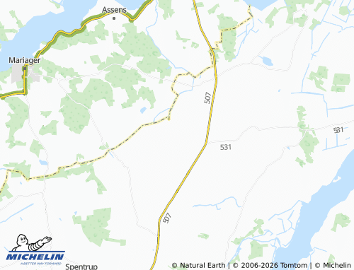 MICHELIN Enslev map - ViaMichelin