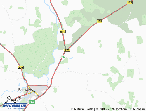 Mappa MICHELIN Pajiešmeniai - ViaMichelin