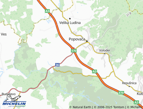 MICHELIN Potok map - ViaMichelin