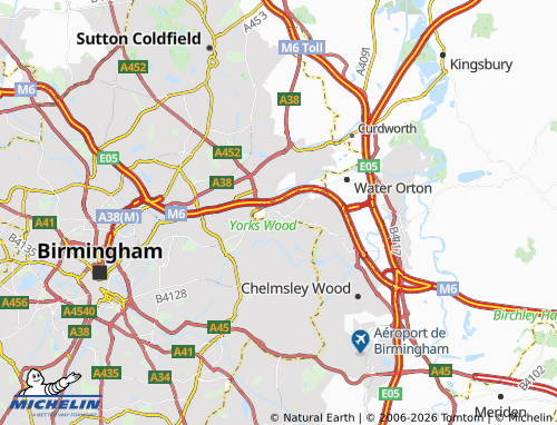 Carte MICHELIN Castle Bromwich - ViaMichelin