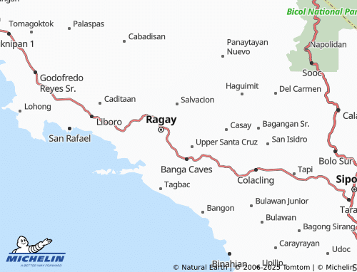 MICHELIN Lower Santa Cruz map - ViaMichelin