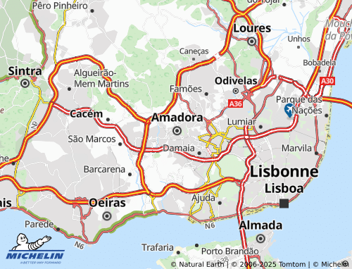 MICHELIN Venteira map - ViaMichelin