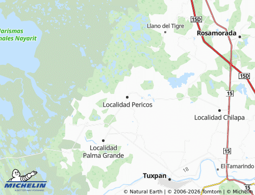MICHELIN-Landkarte Localidad Pericos - ViaMichelin
