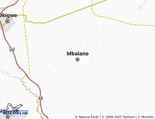 MICHELIN-Landkarte Mbalano - ViaMichelin