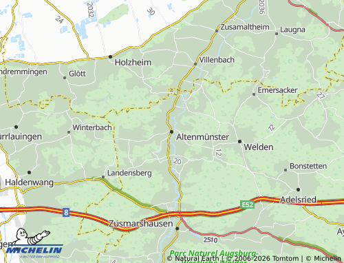 MICHELIN Altenmünster map - ViaMichelin