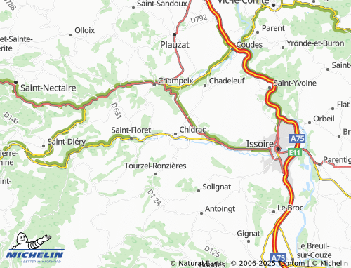 MICHELIN Chidrac map - ViaMichelin