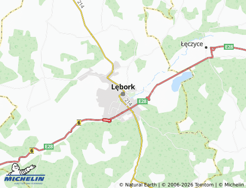 MICHELIN Lębork map - ViaMichelin