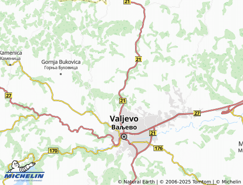 MICHELIN-Landkarte Gornja Grabovica - ViaMichelin