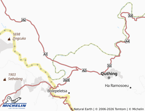 Carte MICHELIN Taung - ViaMichelin