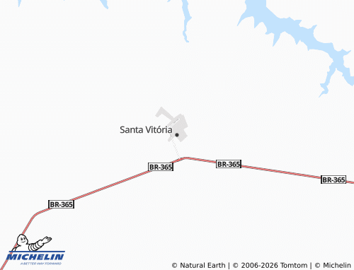 Mapa MICHELIN Santa Vitória - ViaMichelin