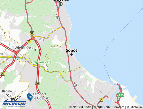 Carte MICHELIN Sopot - ViaMichelin