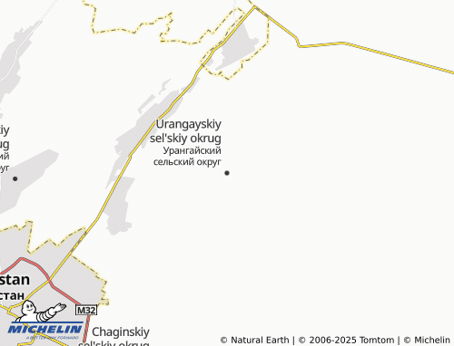 MICHELIN Urangayskiy sel'skiy okrug map - ViaMichelin