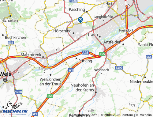 Mapa MICHELIN Pucking - ViaMichelin