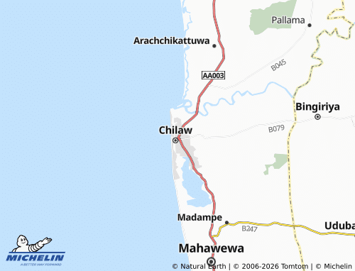Mappa MICHELIN Aluthwatta South - ViaMichelin
