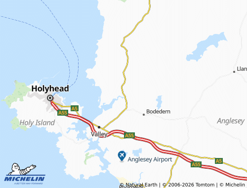 Mappa MICHELIN Llanfachraeth - ViaMichelin