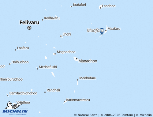 Mappa MICHELIN Manadhoo - ViaMichelin