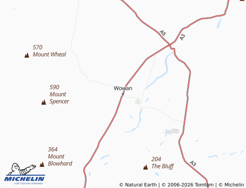 Mapa MICHELIN Wowan - ViaMichelin