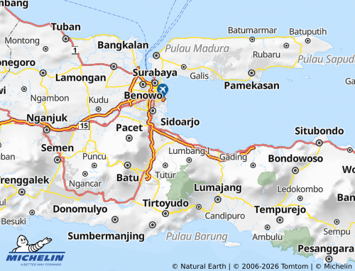 MICHELIN Kota Pasuruan map - ViaMichelin