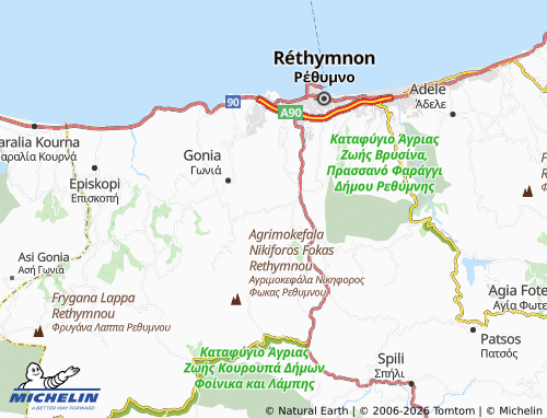 Mapa MICHELIN Kastellos - ViaMichelin