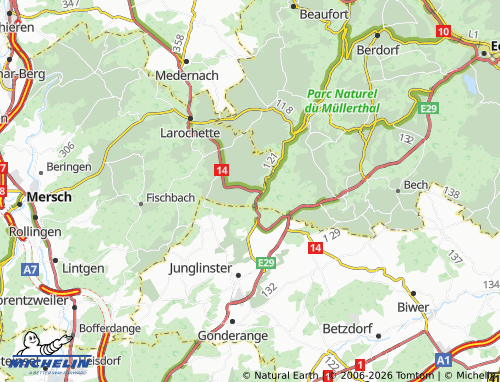 MICHELIN-Landkarte Reuland - ViaMichelin