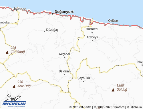 MICHELIN Doğanören map - ViaMichelin