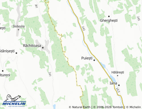 MICHELIN Cetățuia map - ViaMichelin