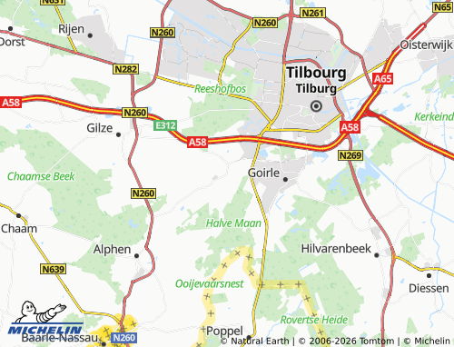 MICHELIN Riel map - ViaMichelin