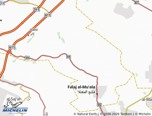 MICHELIN Biyatah map - ViaMichelin