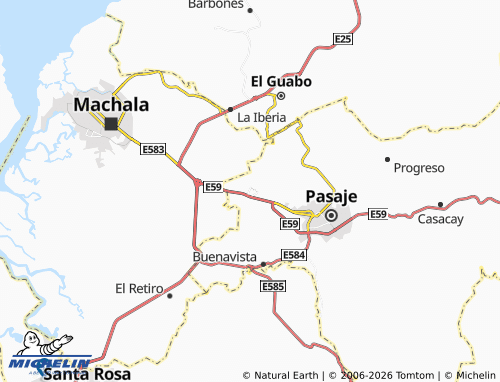 MICHELIN-Landkarte La Peaña - ViaMichelin