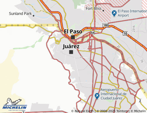 MICHELIN Leyes de Reforma map - ViaMichelin