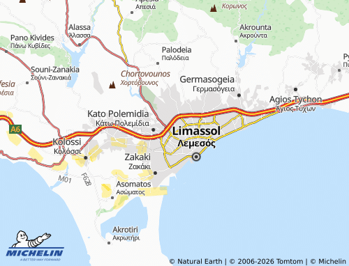 MICHELIN-Landkarte Agios Georgios - ViaMichelin