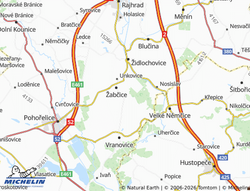 Kaart MICHELIN Přísnotice - ViaMichelin